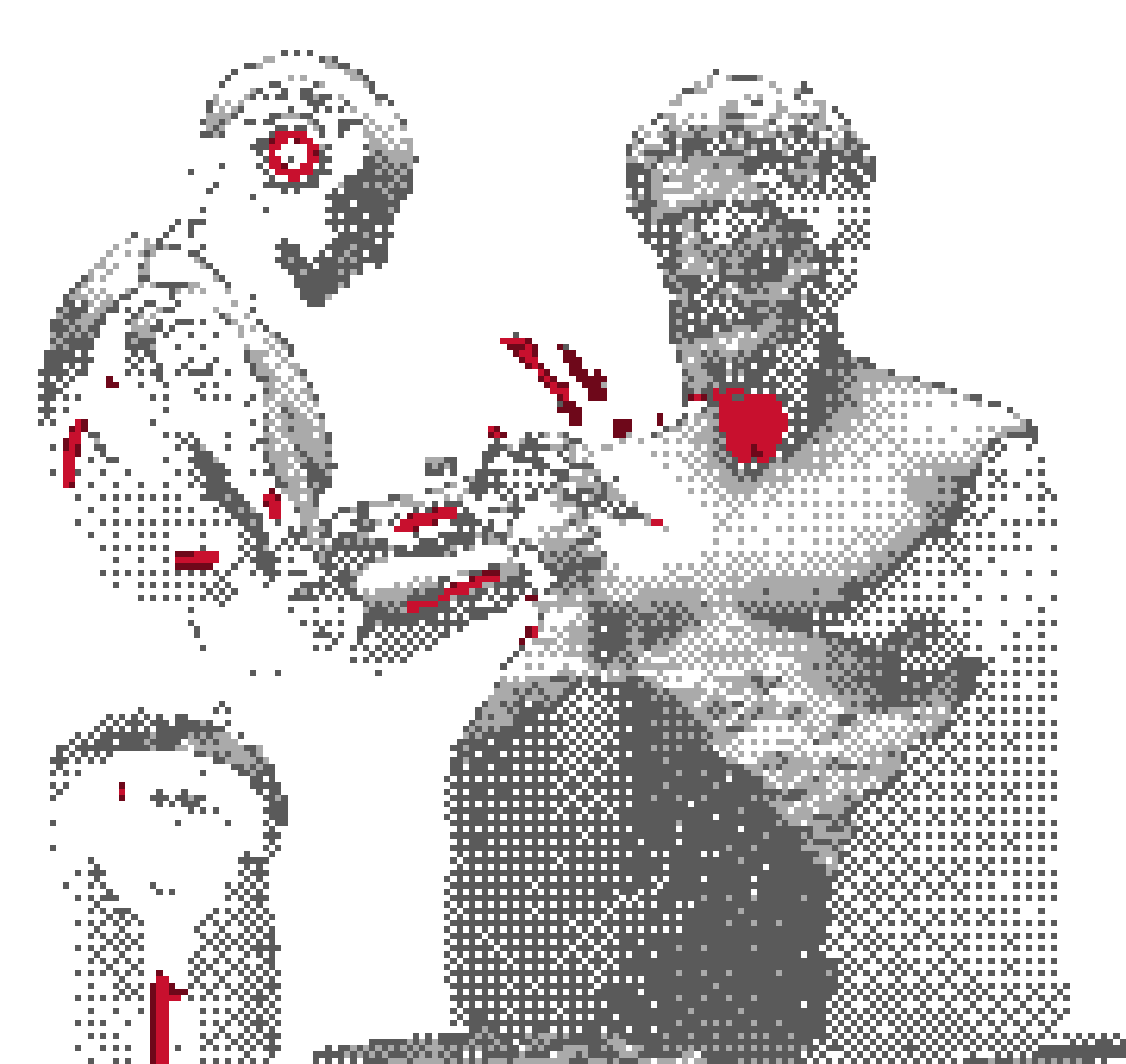Un robot esculpe un busto clásico